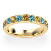 Channel Prong Set Eternity Surya Band