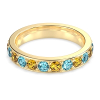 Channel Prong Set Eternity Surya Band