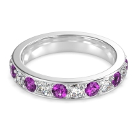 Channel Prong Set Eternity Surya Band