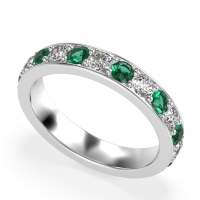 Channel Prong Set Eternity Surya Band