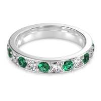 Channel Prong Set Eternity Surya Band