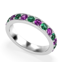 Channel Prong Set Eternity Surya Band