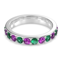 Channel Prong Set Eternity Surya Band