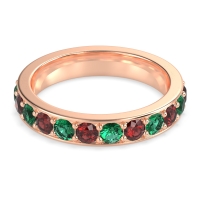 Channel Prong Set Eternity Surya Band