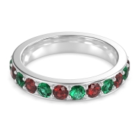 Channel Prong Set Eternity Surya Band