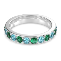 Channel Prong Set Eternity Surya Band