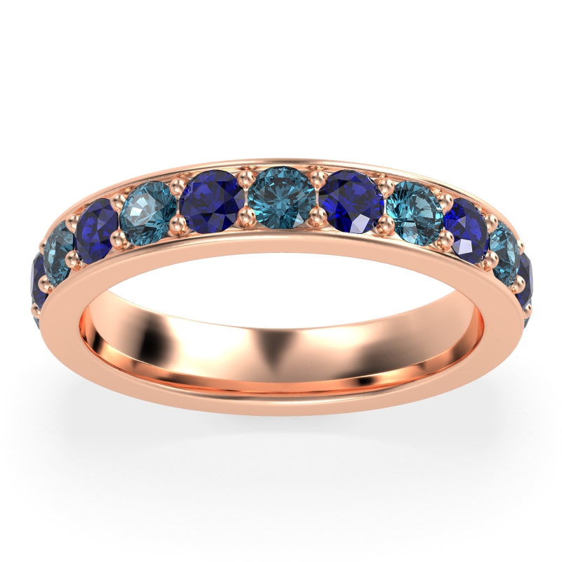 Channel Prong Set Eternity Surya Band