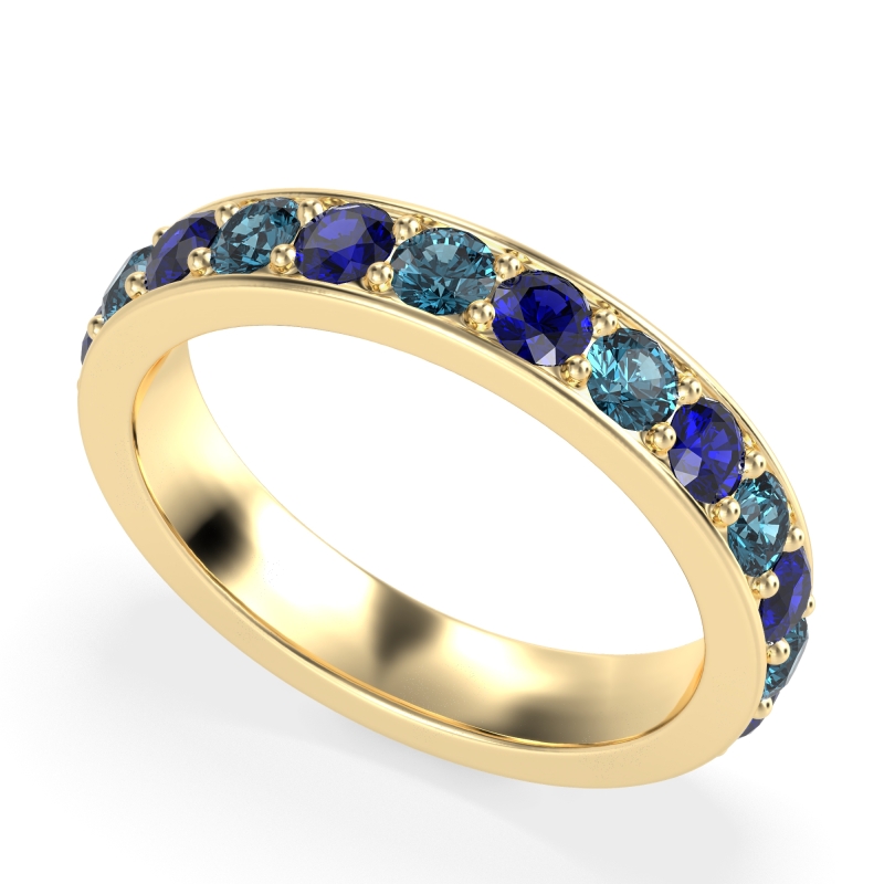 Channel Prong Set Eternity Surya Band