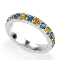 Channel Prong Set Eternity Surya Band