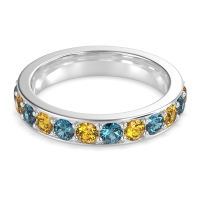 Channel Prong Set Eternity Surya Band