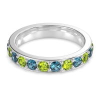 Channel Prong Set Eternity Surya Band