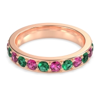 Channel Prong Set Eternity Surya Band