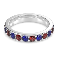 Channel Prong Set Eternity Surya Band