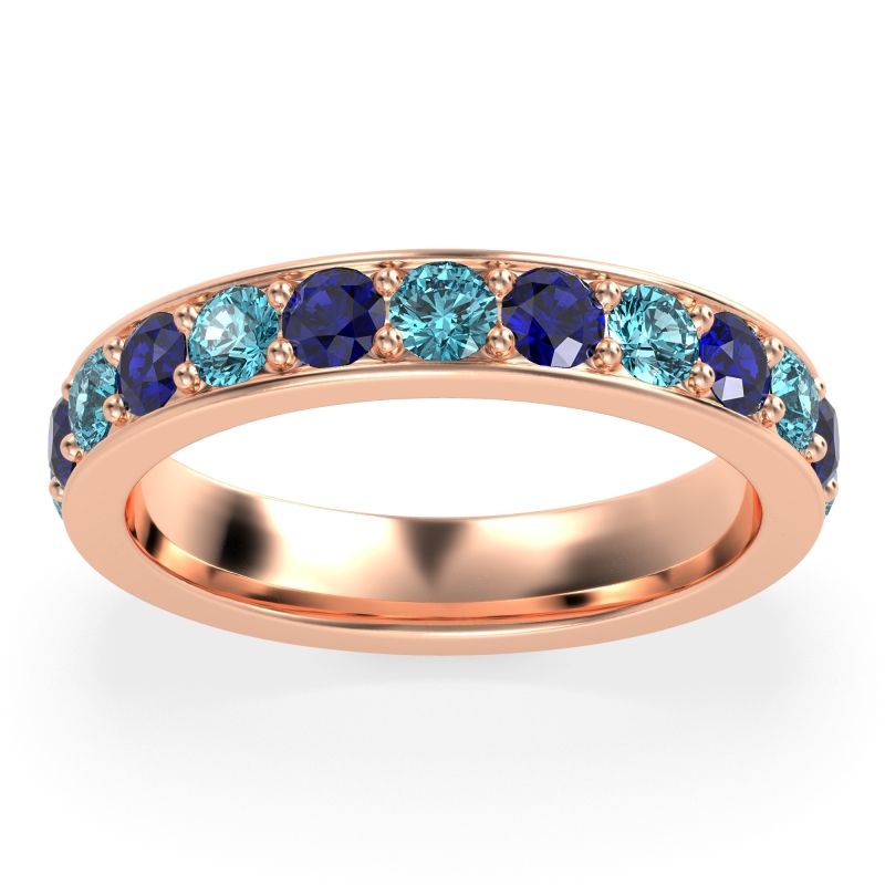 Channel Prong Set Eternity Surya Band