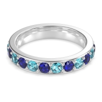 Channel Prong Set Eternity Surya Band