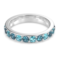 Channel Prong Set Eternity Surya Band