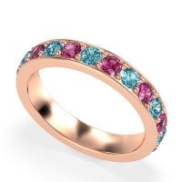 Channel Prong Set Eternity Surya Band