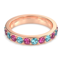 Channel Prong Set Eternity Surya Band