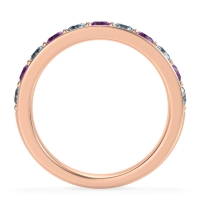 Half Eternity Channel Prong Set Kavya Band