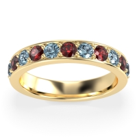 Half Eternity Channel Prong Set Kavya Band