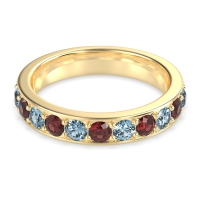 Half Eternity Channel Prong Set Kavya Band