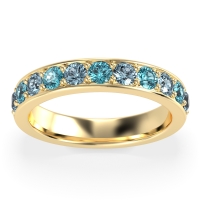 Half Eternity Channel Prong Set Kavya Band