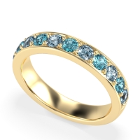 Half Eternity Channel Prong Set Kavya Band