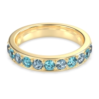 Half Eternity Channel Prong Set Kavya Band