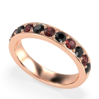 Half Eternity Channel Prong Set Kavya Band