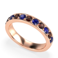 Half Eternity Channel Prong Set Kavya Band