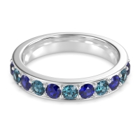 Half Eternity Channel Prong Set Kavya Band