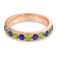 Half Eternity Channel Prong Set Kavya Band