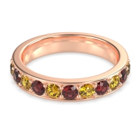 Half Eternity Channel Prong Set Kavya Band