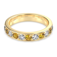 Half Eternity Channel Prong Set Kavya Band