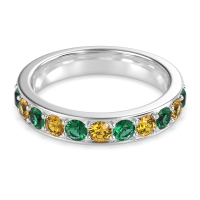 Half Eternity Channel Prong Set Kavya Band