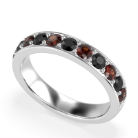 Half Eternity Channel Prong Set Kavya Band