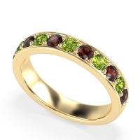 Half Eternity Channel Prong Set Kavya Band