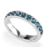 Half Eternity Channel Prong Set Kavya Band