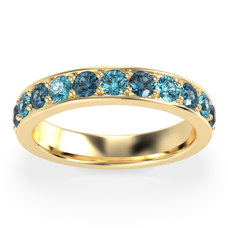 Half Eternity Channel Prong Set Kavya Band