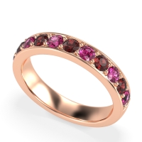 Half Eternity Channel Prong Set Kavya Band