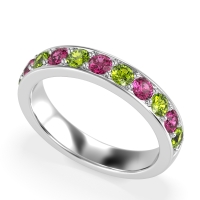 Half Eternity Channel Prong Set Kavya Band