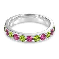 Half Eternity Channel Prong Set Kavya Band