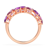 Pear and Oval Half Eternity Pagal Band