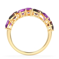 Pear and Oval Half Eternity Pagal Band