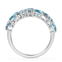 Pear and Oval Half Eternity Pagal Band