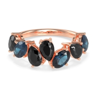 Pear and Oval Half Eternity Pagal Band