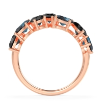 Pear and Oval Half Eternity Pagal Band