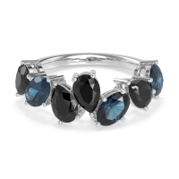Pear and Oval Half Eternity Pagal Band