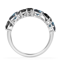 Pear and Oval Half Eternity Pagal Band