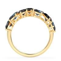 Pear and Oval Half Eternity Pagal Band